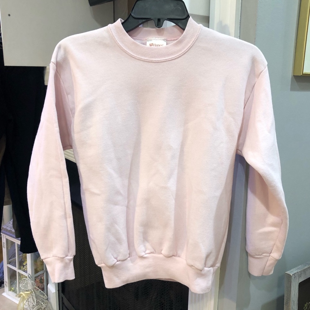 Hanes Comfort Blend Girls Long Sleeve Pullover Crewneck Sweatshirt Top